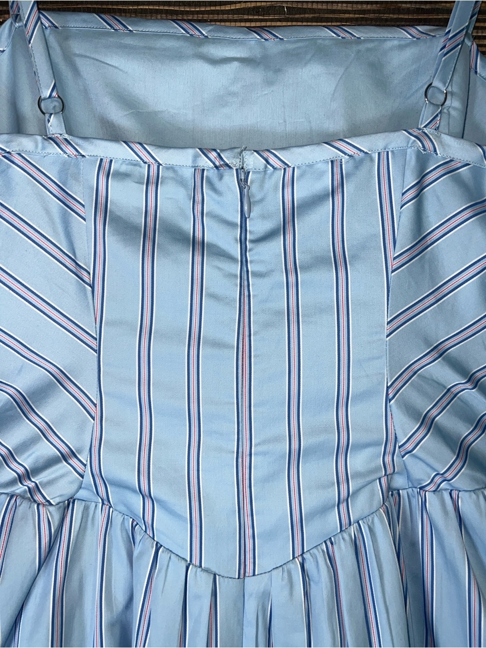 NWT French Connection Alexis Lorenzo Ballerina Fit/Flare Minidress Blue Large - Picture 8 of 16